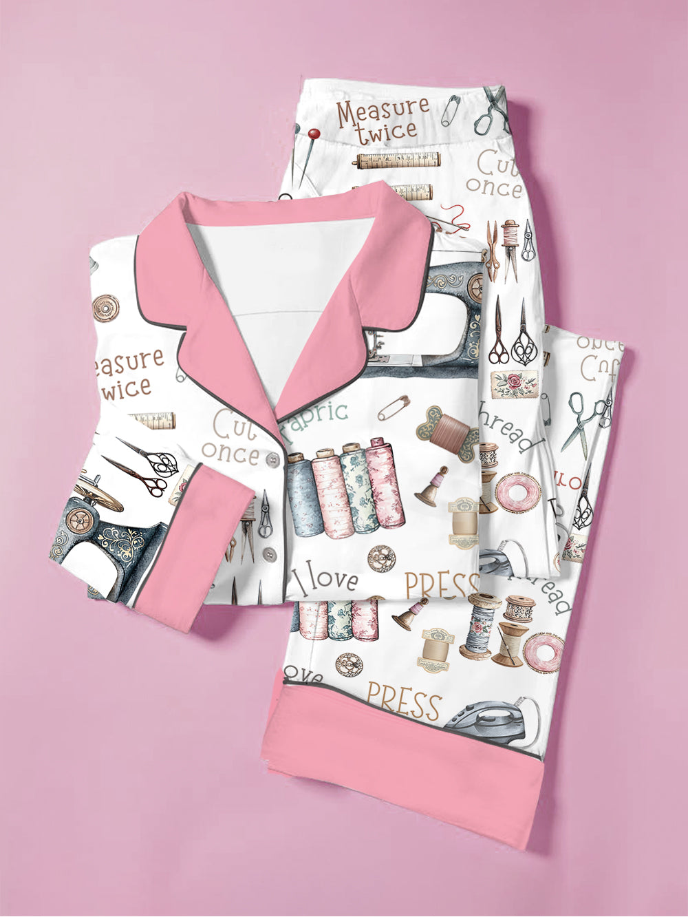 Sewing Lover Pajama Set Crafty Comfort