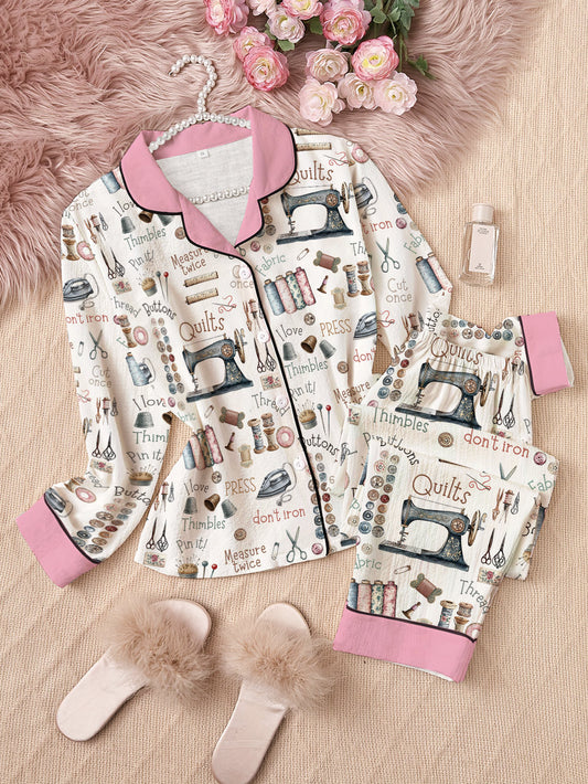 Sewing Lover Pajama Set Crafty Comfort