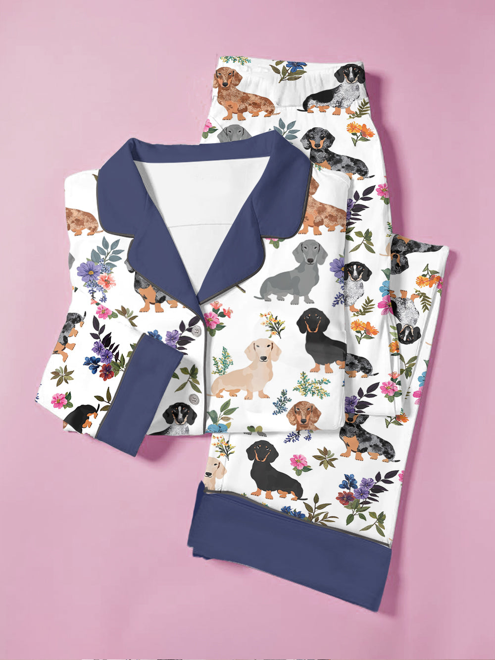 Dachshund Pajama Set Dachshund In Bloom