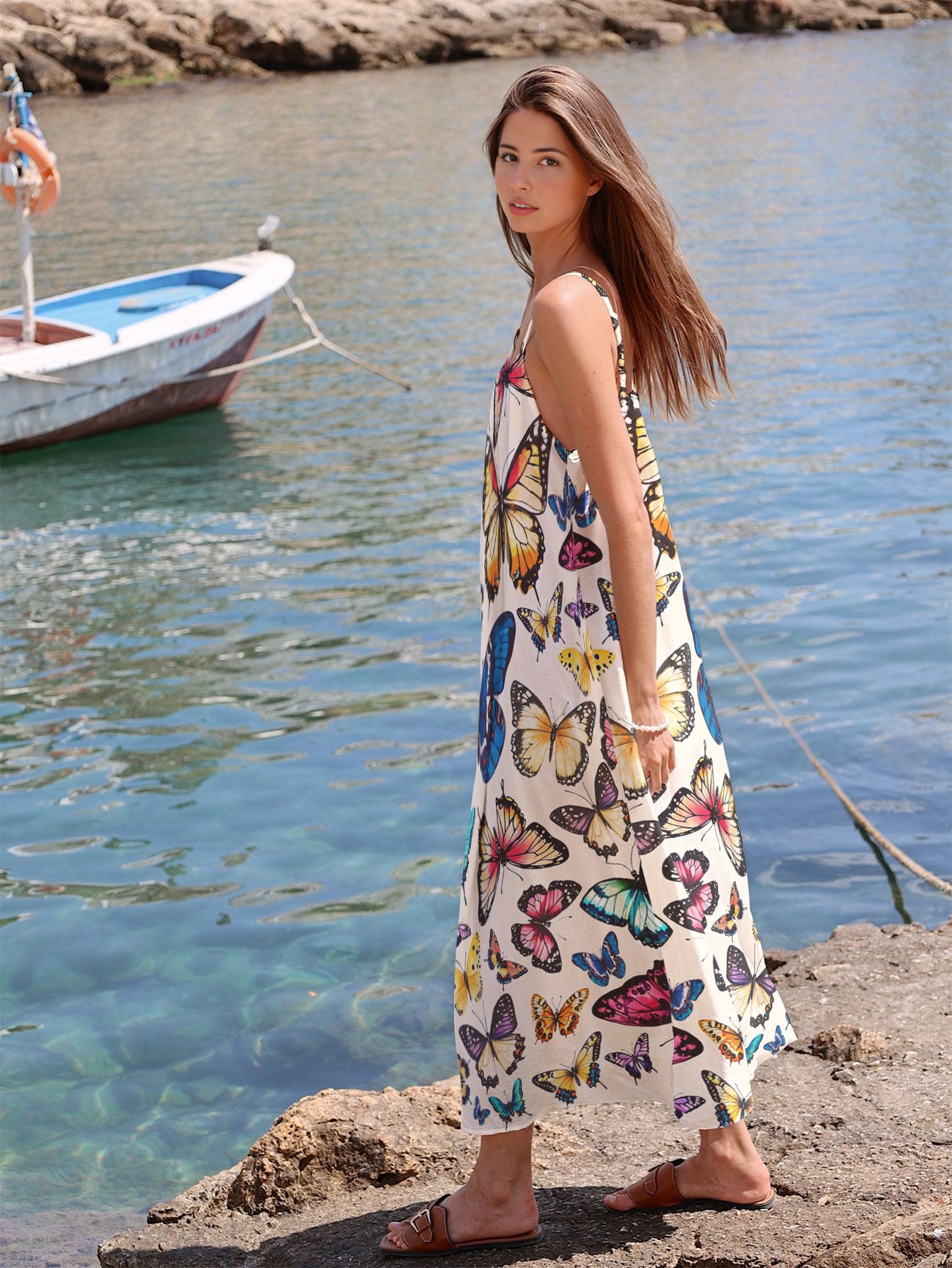Butterfly Maxi Dress Dreamy Wings