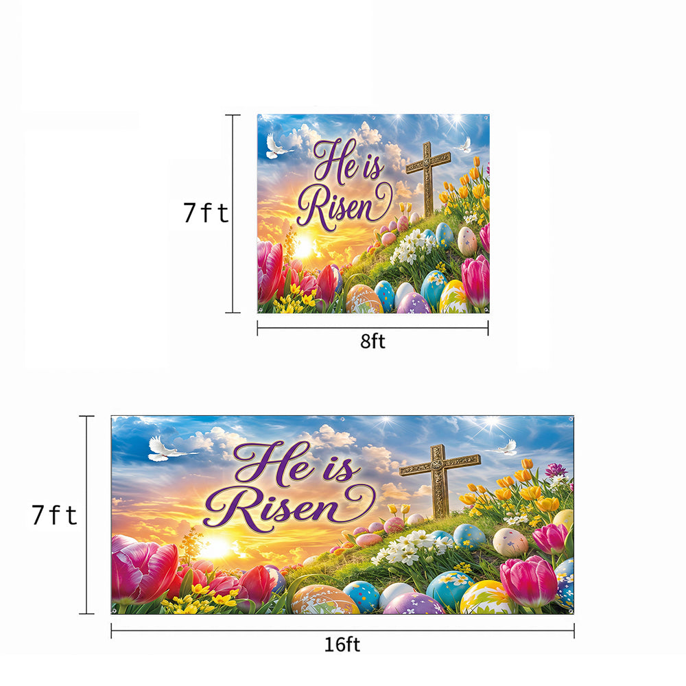 Christian Easter Garage Door Banner Decoration - Easter Grace