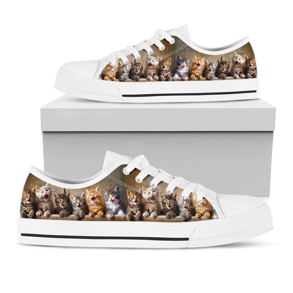 Cat Women's Low Top Shoes Frisky Kitties