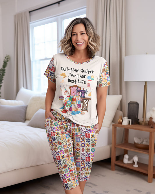 Sewing Lover Capri Set Full-time Quilter Living Her Best Life