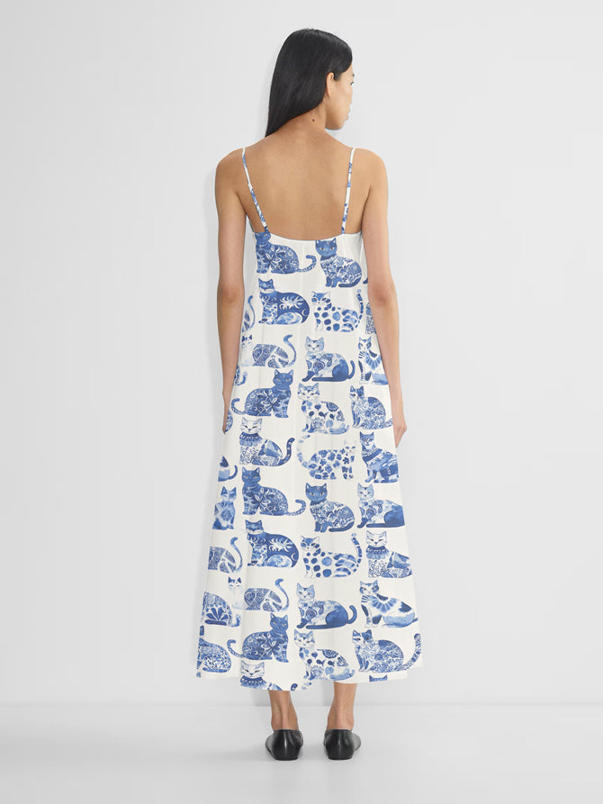 Cat Lover Maxi Dress Harmony In Blue