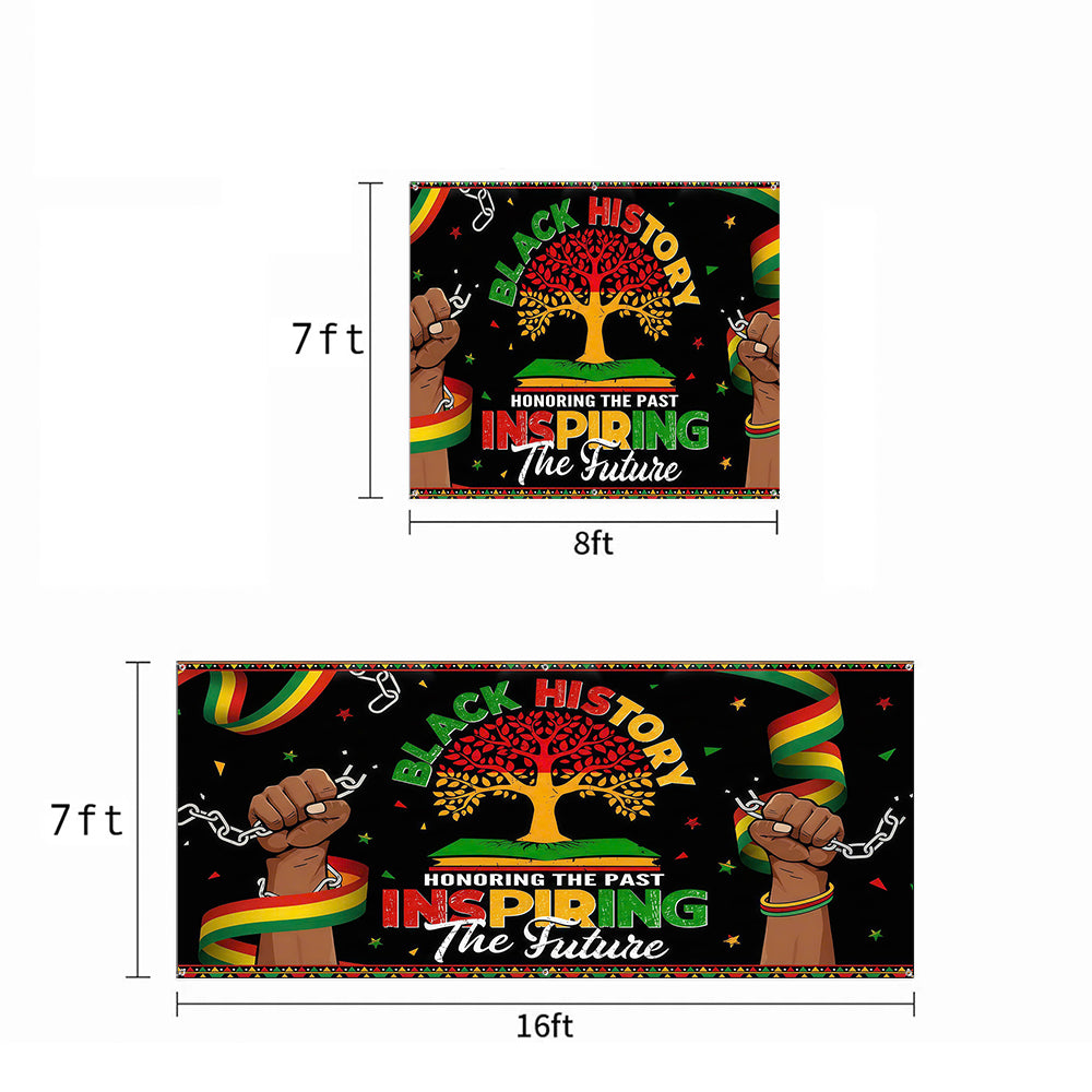 2026 Black History Month Garage Door Banner Decoration - Honoring The Past Inspiring The Future
