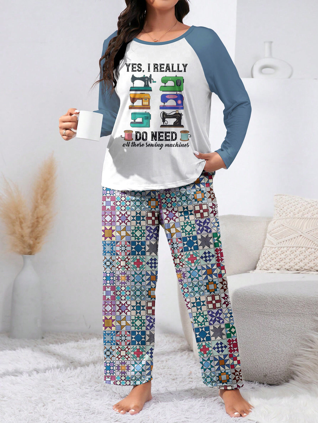Sewing Lover Raglan Lounge Pajamas I Really Do Need All These Sewing Machines