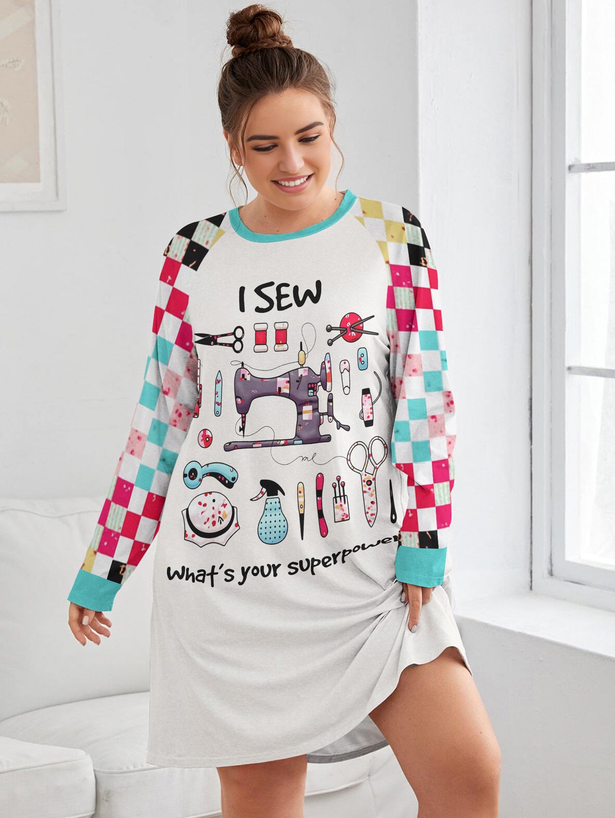Sewing Lover Raglan Dress I Sew What's Your Superpower