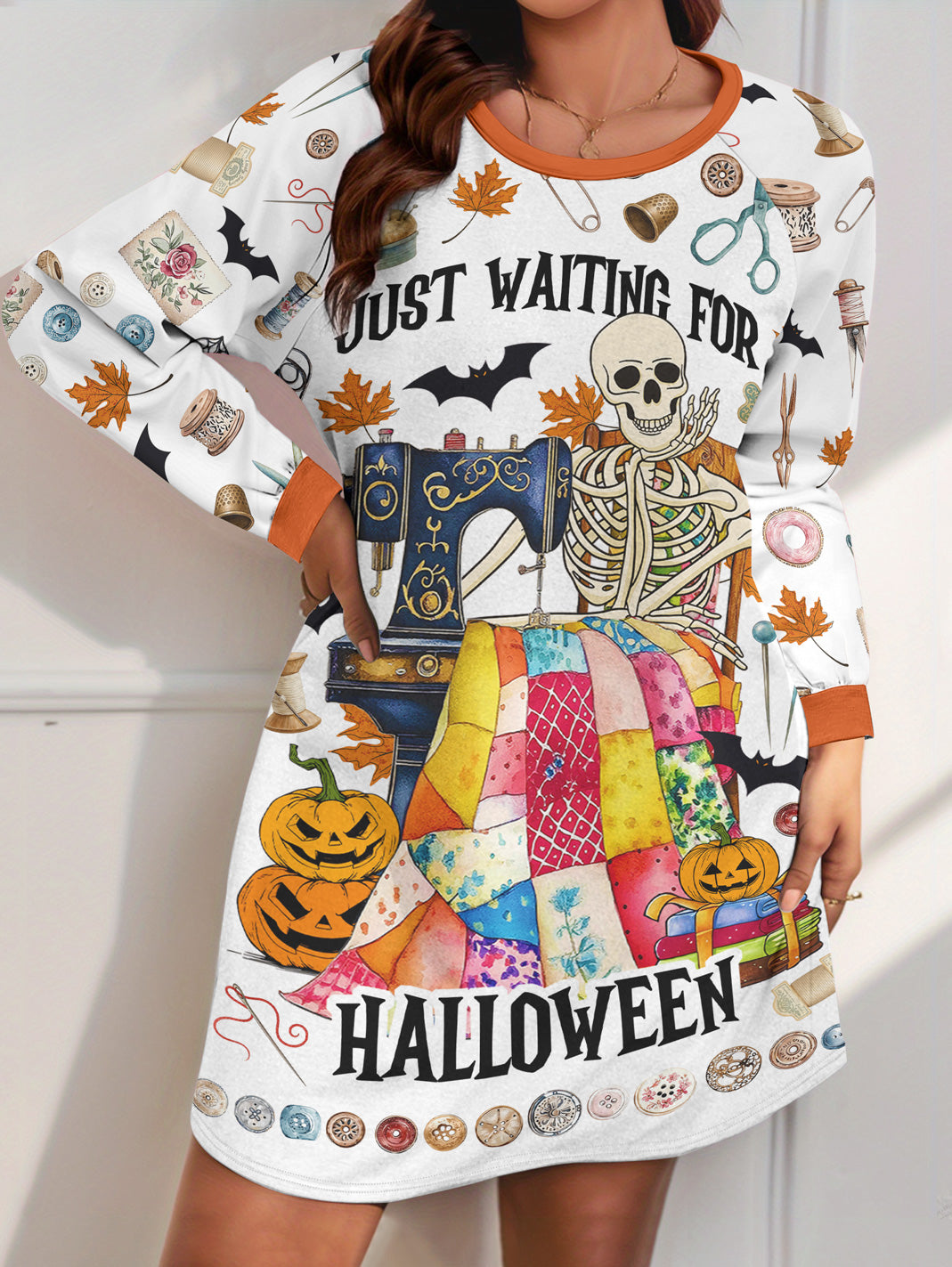 Sewing Lover Raglan Dress Just Waiting For Halloween