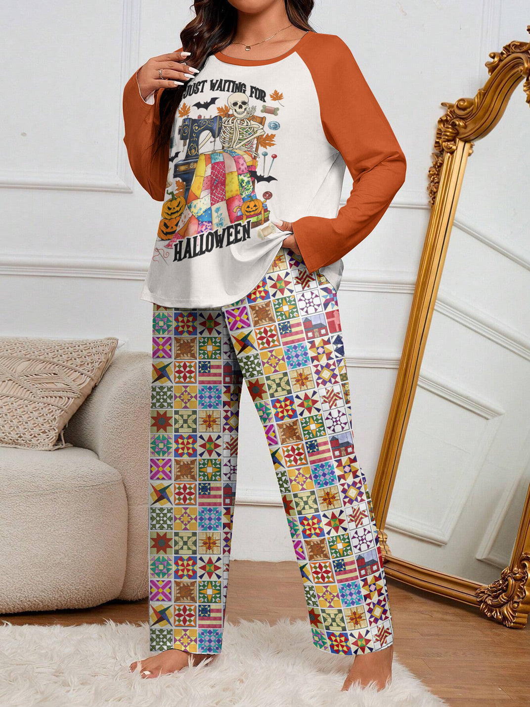 Sewing Lover Raglan Lounge Pajamas Just Waiting For Halloween