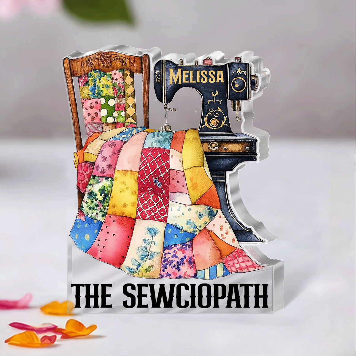 Sewing Lover Personalized Custom Shaped Acrylic Plaque The Sewciopath