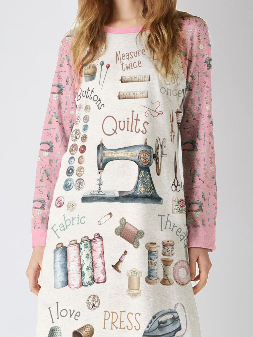 Sewing Lover Raglan Dress Measure Twice Cut Once