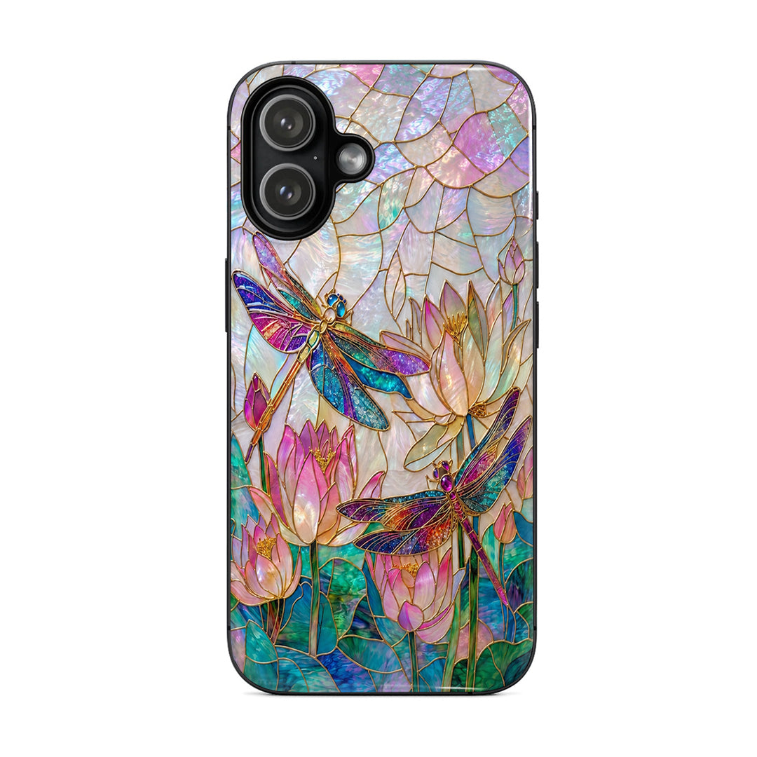 Dragonfly Phone Case Over The Lotus