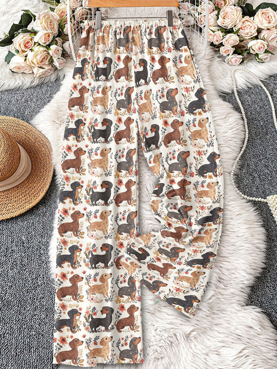 Dachshund Lounge Pants Petals And Pups