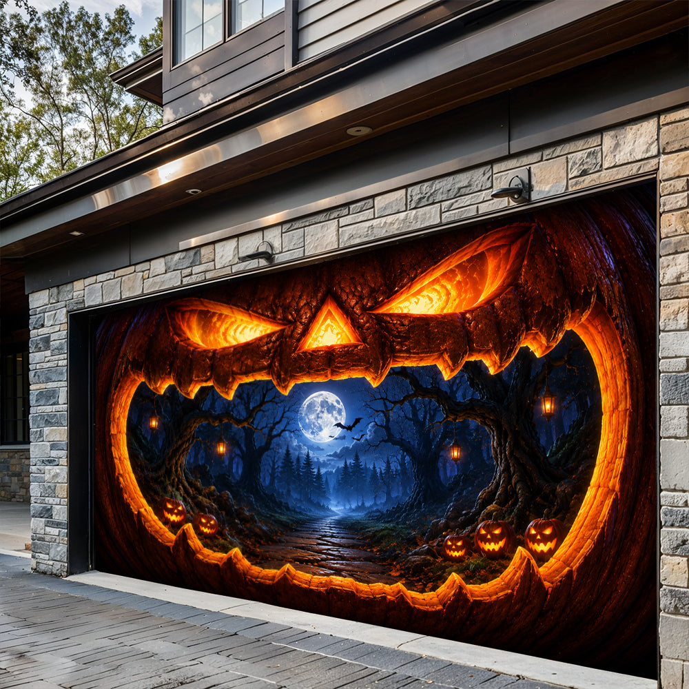 Halloween Garage Door Banner Decoration Halloween Pumpkin Portal