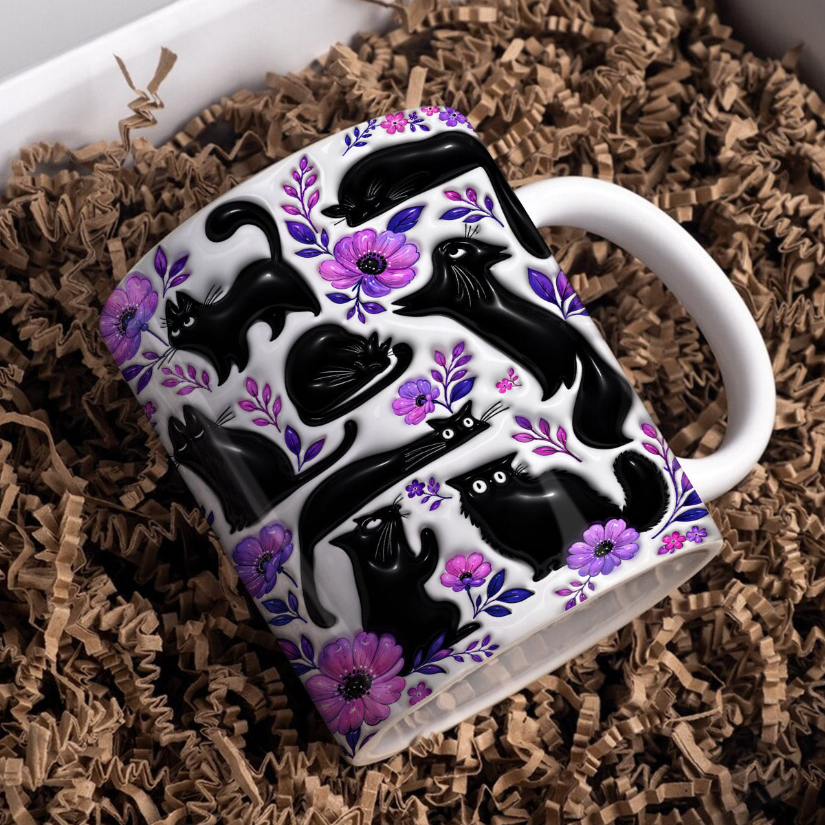 Cat Lovers Ceramic Mug Purrrplely Cute Cats