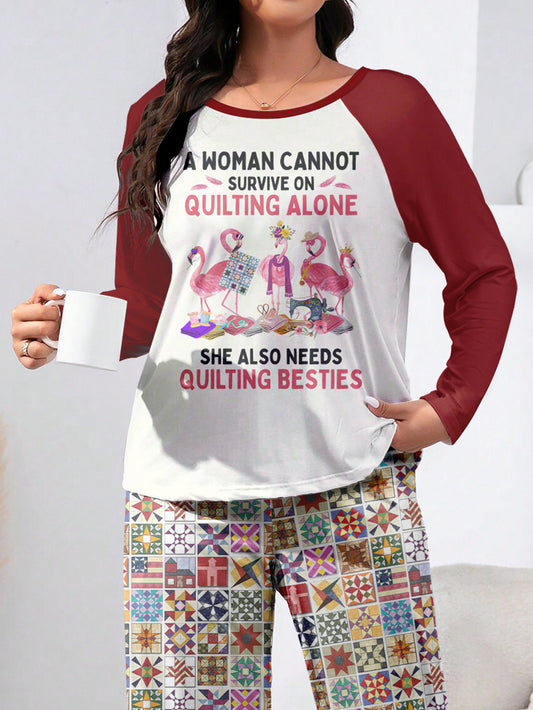 Sewing Lover Raglan Lounge Pajamas Quilting Besties
