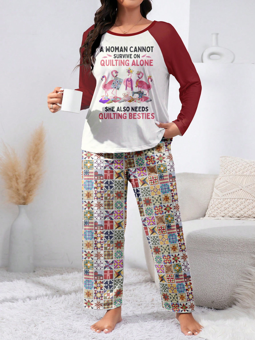 Sewing Lover Raglan Lounge Pajamas Quilting Besties