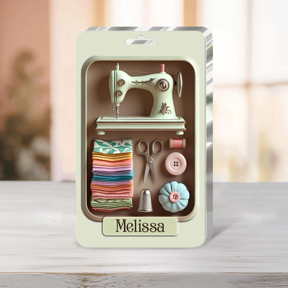 Sewing Lover Personalized Custom Shaped Acrylic Plaque Quilting Essentials