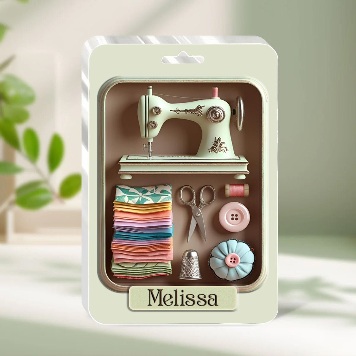 Sewing Lover Personalized Custom Shaped Acrylic Plaque Quilting Essentials