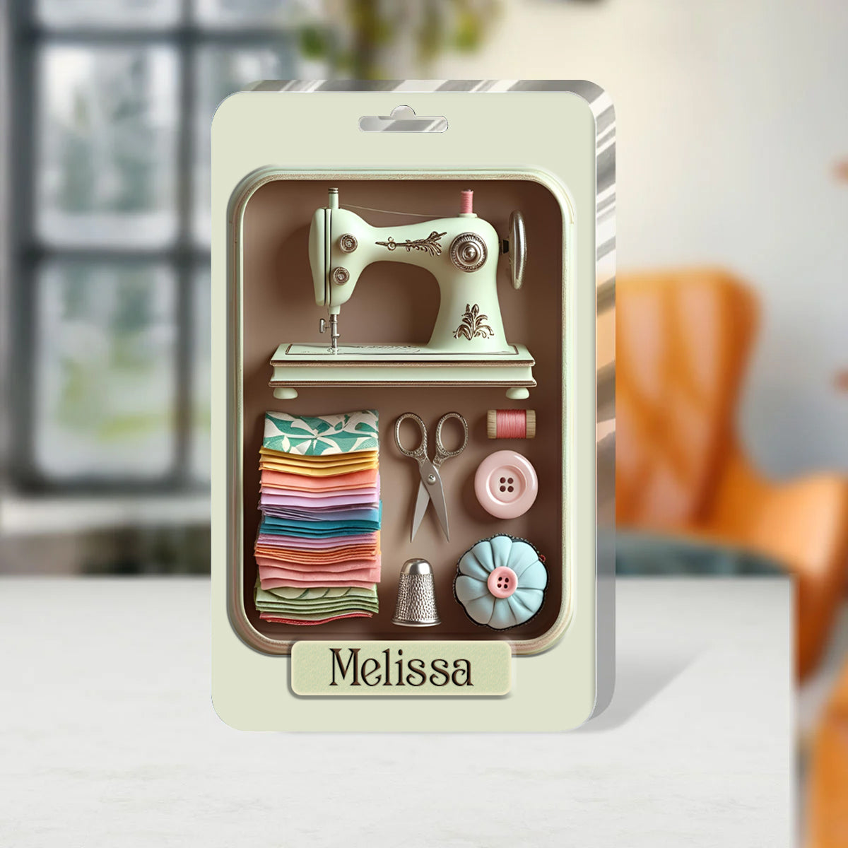 Sewing Lover Personalized Custom Shaped Acrylic Plaque Quilting Essentials