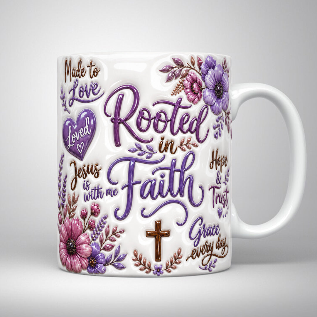 God Ceramic Mug Rooted In Faith
