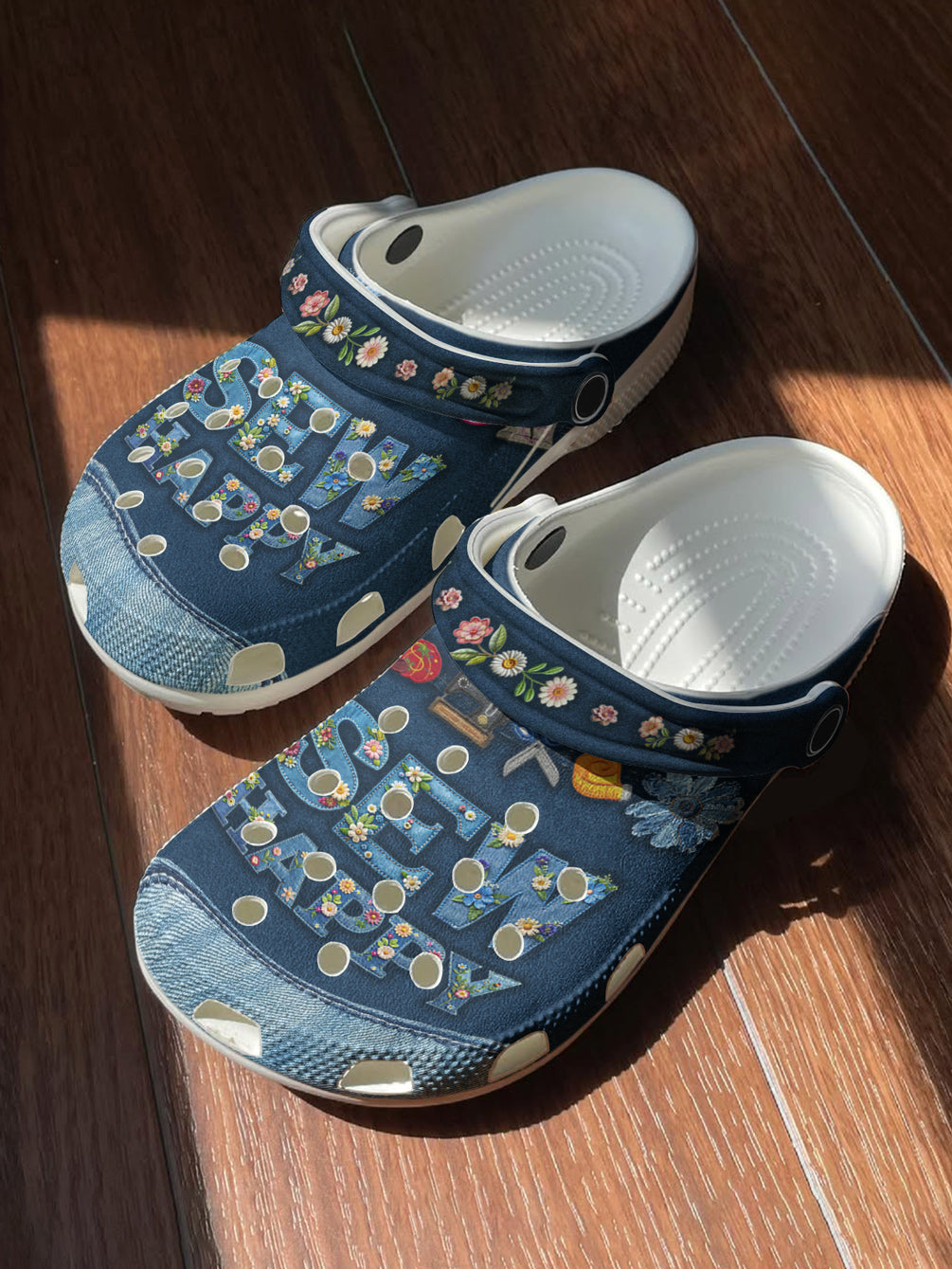 Sewing Lover Graphic Clogs Sew Happy