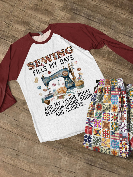 Sewing Lover Raglan Lounge Pajamas Sewing Fills My Days