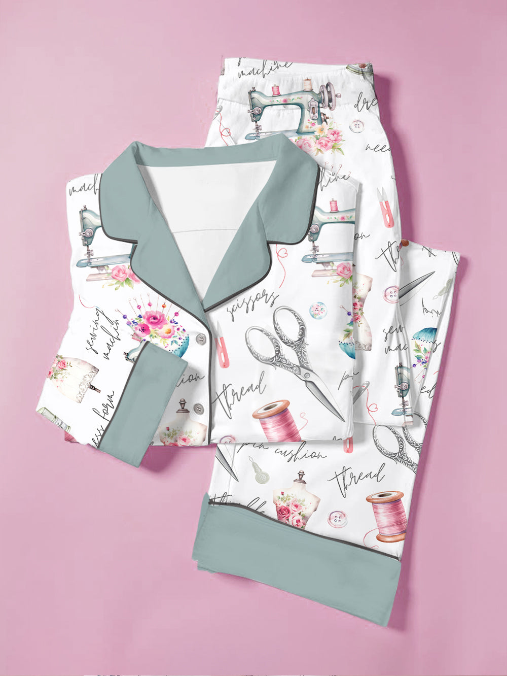 Sewing Lover Pajama Set Sewing Notions
