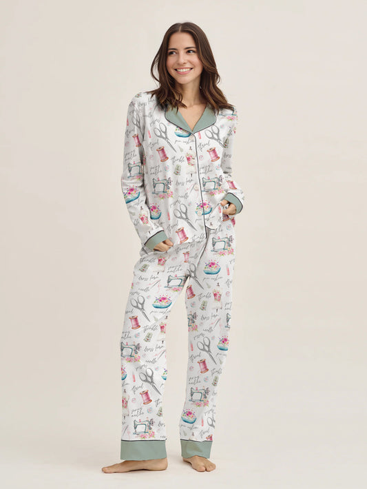 Sewing Lover Pajama Set Sewing Notions