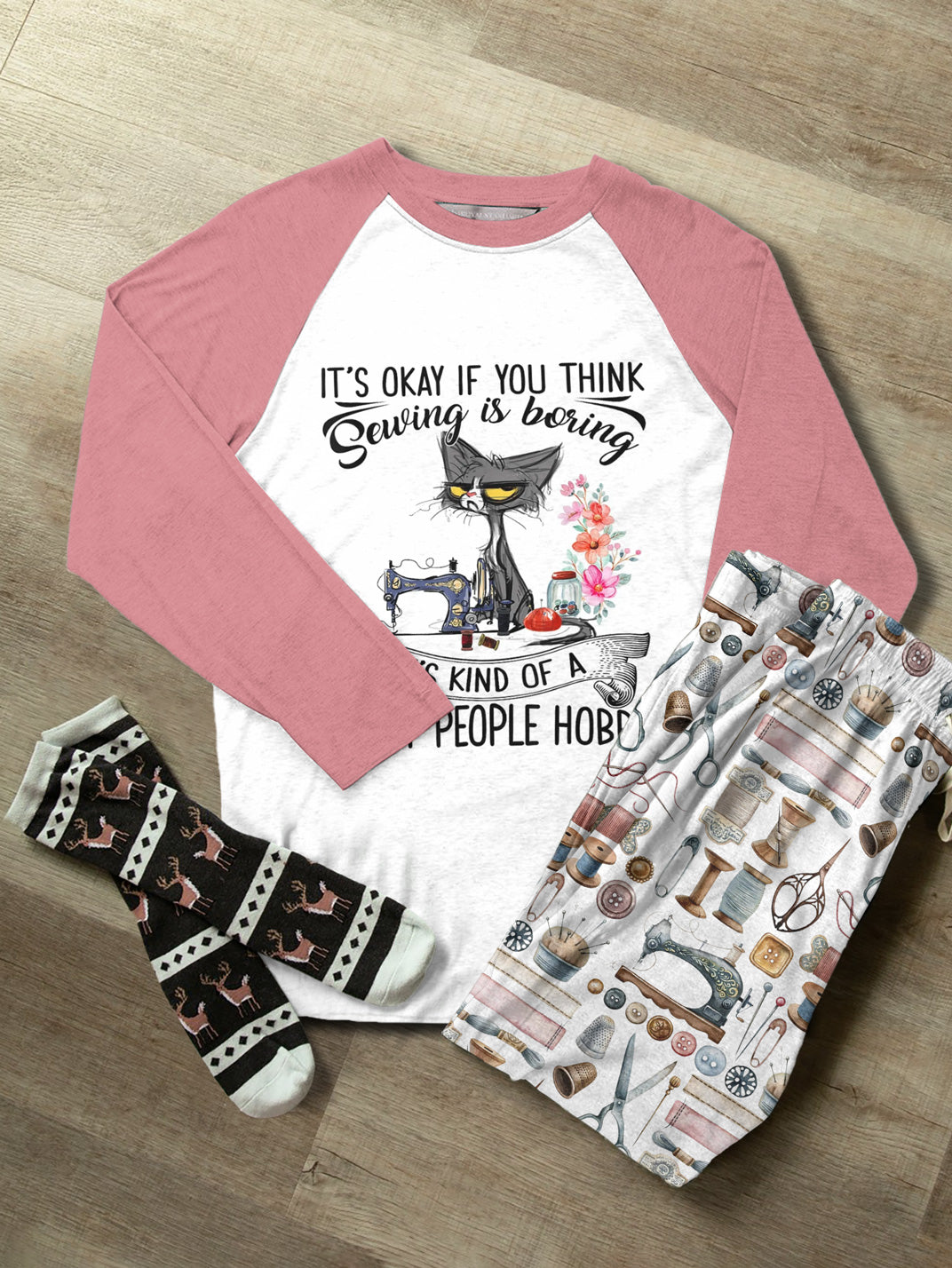 Sewing Lover Raglan Lounge Pajamas It's Kind Of A Smart People Hobby