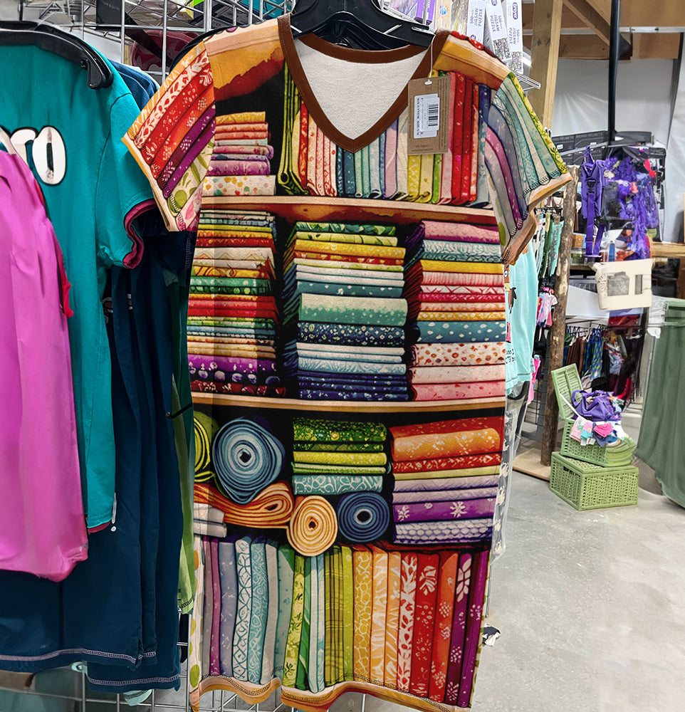 Sewing Lover V-neck Nightshirt Stash This