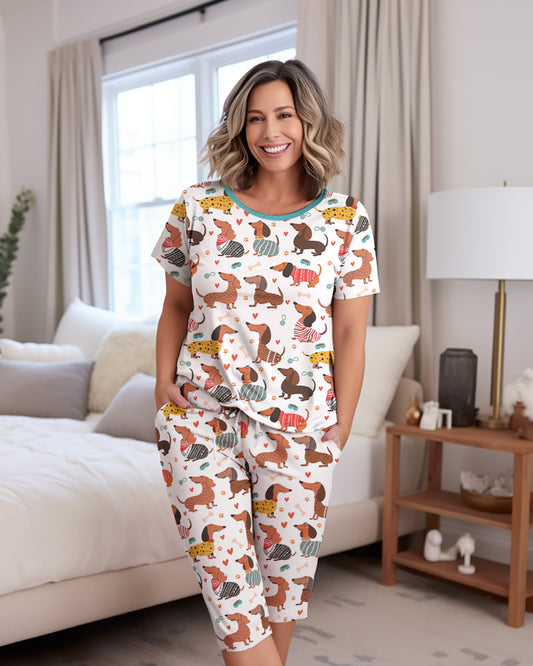 Dachshund Capri Set Stylish Wiener