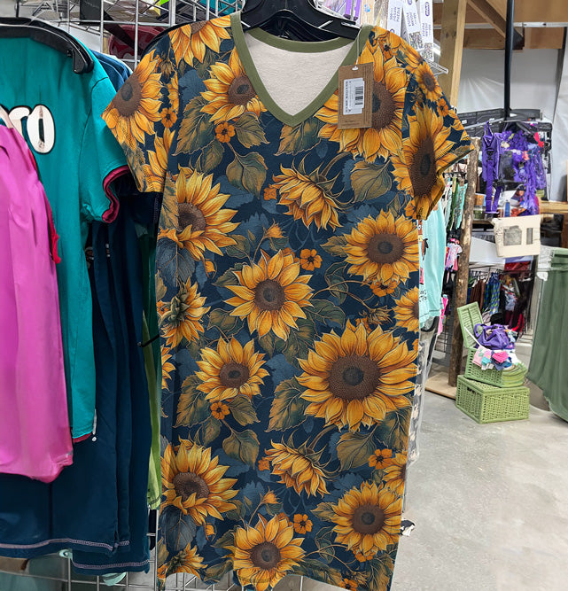 Sunflower V-neck Nightshirt Sunny Nights