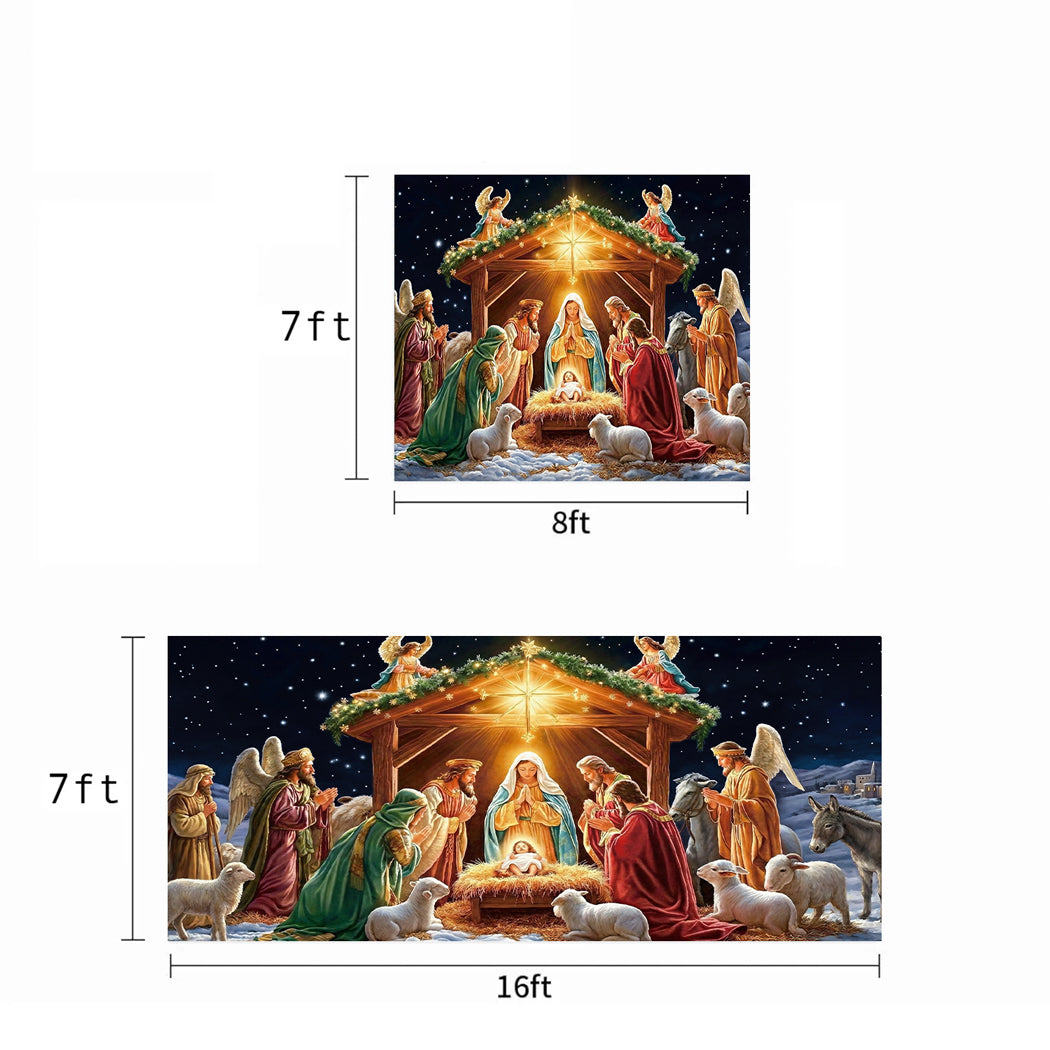 God Garage Door Banner Decoration - The Divine Night