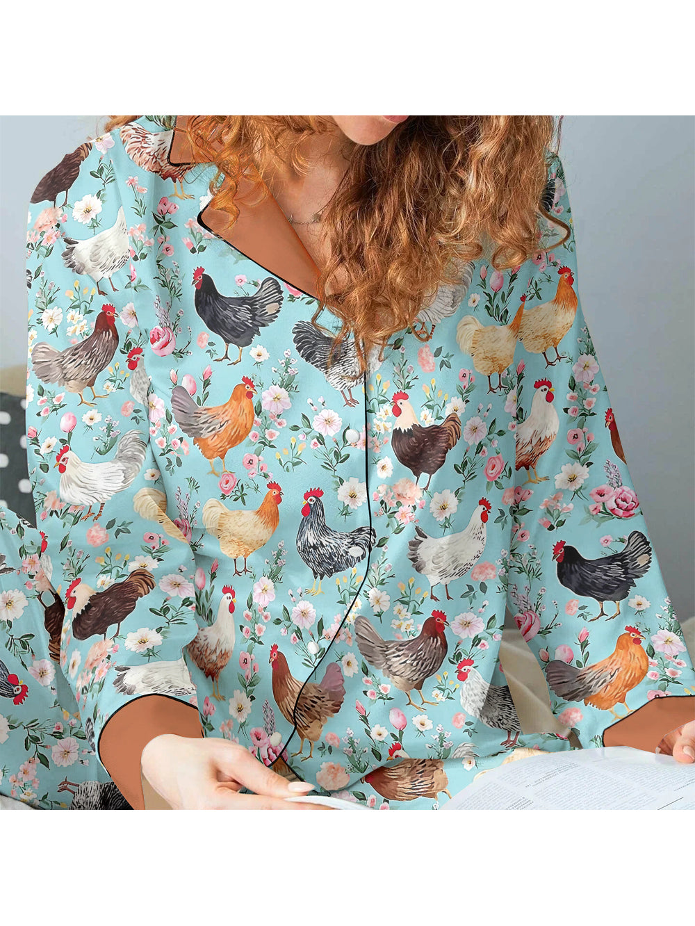 Chicken Classic Pajama Set Flora & Fowl