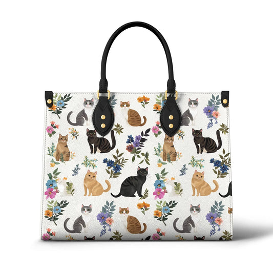 Cat Leather Bag Garden Whiskers