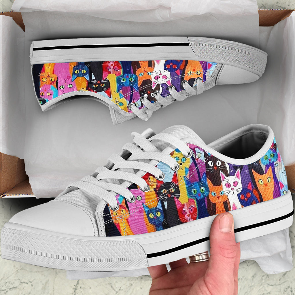 Cat Women's Low Top Shoes Meowtropolis