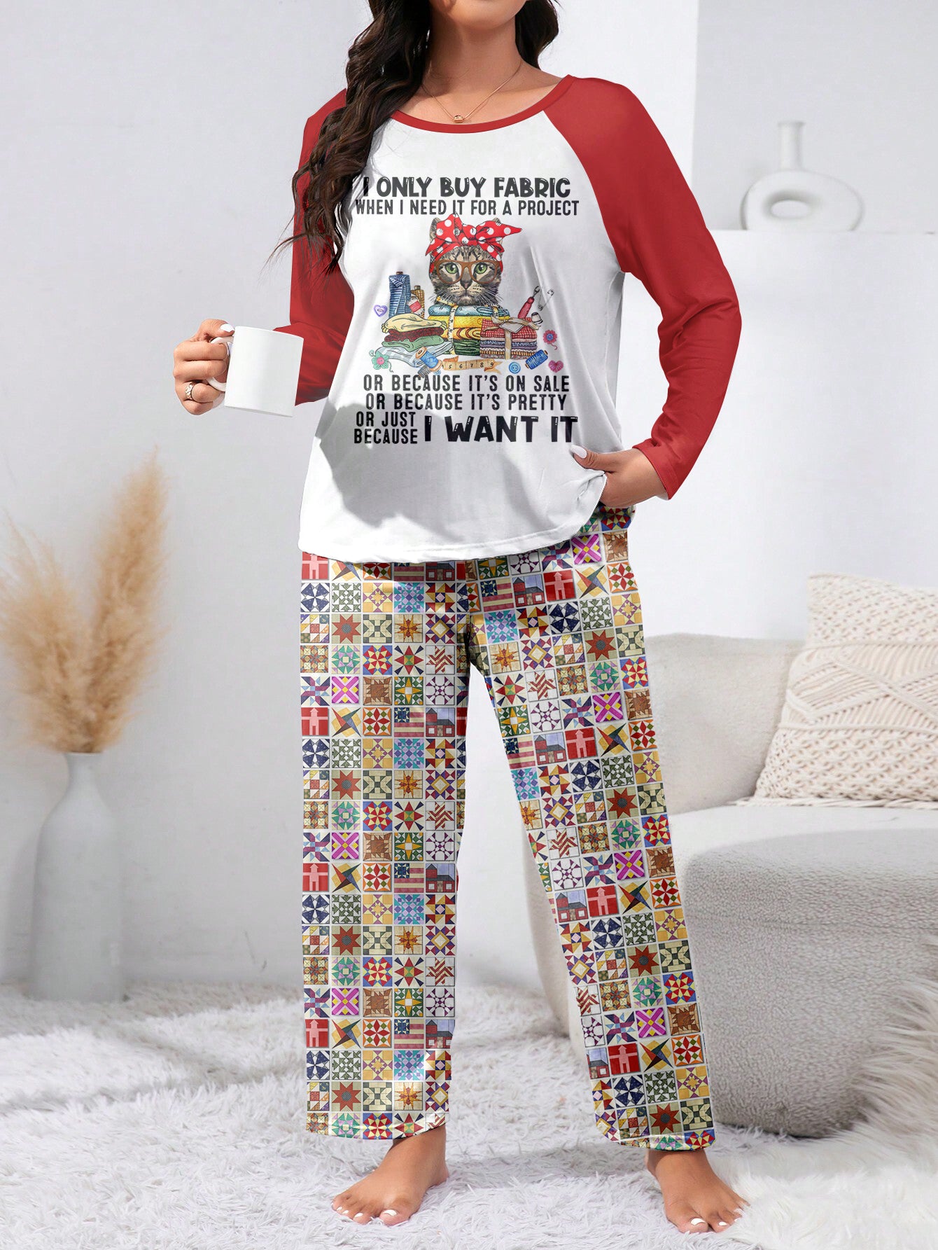 Sewing Lover Raglan Lounge Pajamas I Only Buy Fabric When