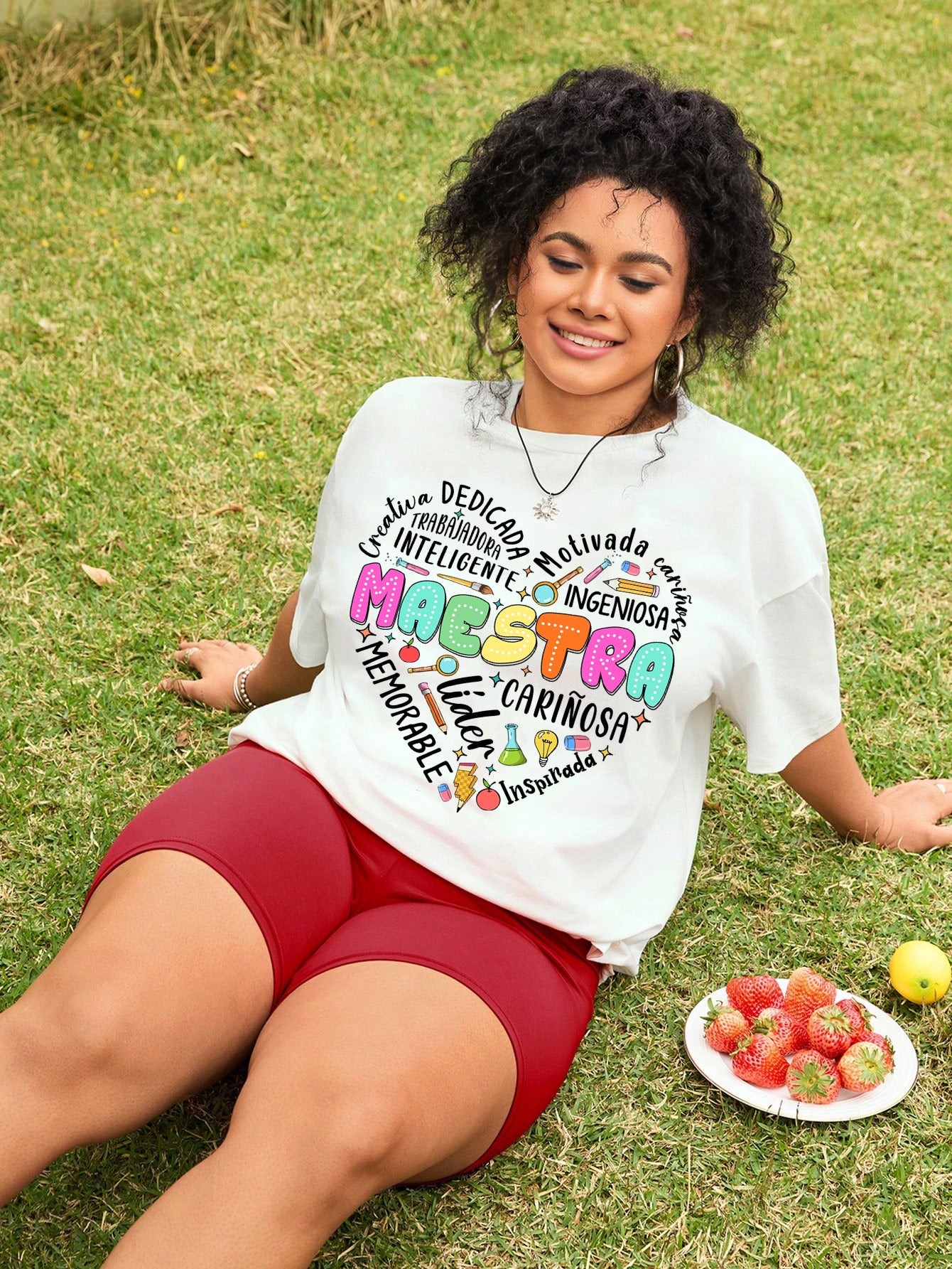 Spanish Teacher Graphic Tee Maestra’s Heart