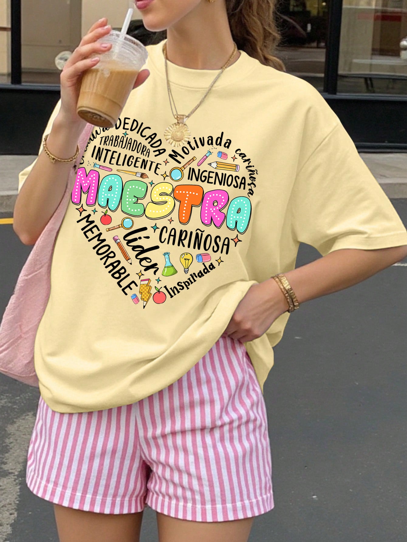 Spanish Teacher Graphic Tee Maestra’s Heart