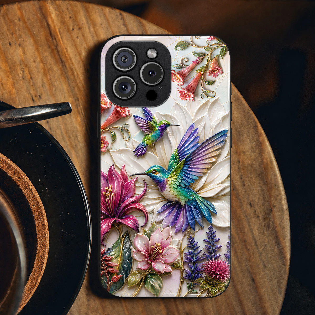 Hummingbird Phone Case Hummingbird Garden Bloom Harmony