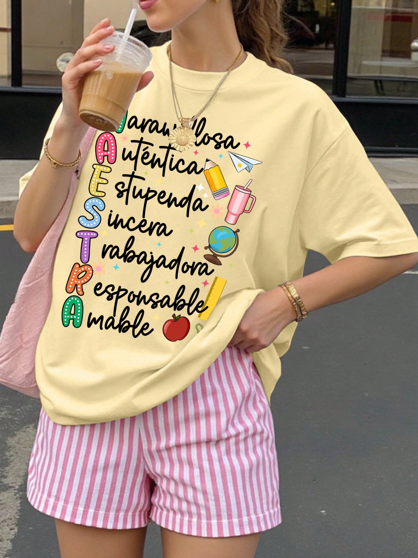 Spanish Teacher Graphic Tee Proud Maestra