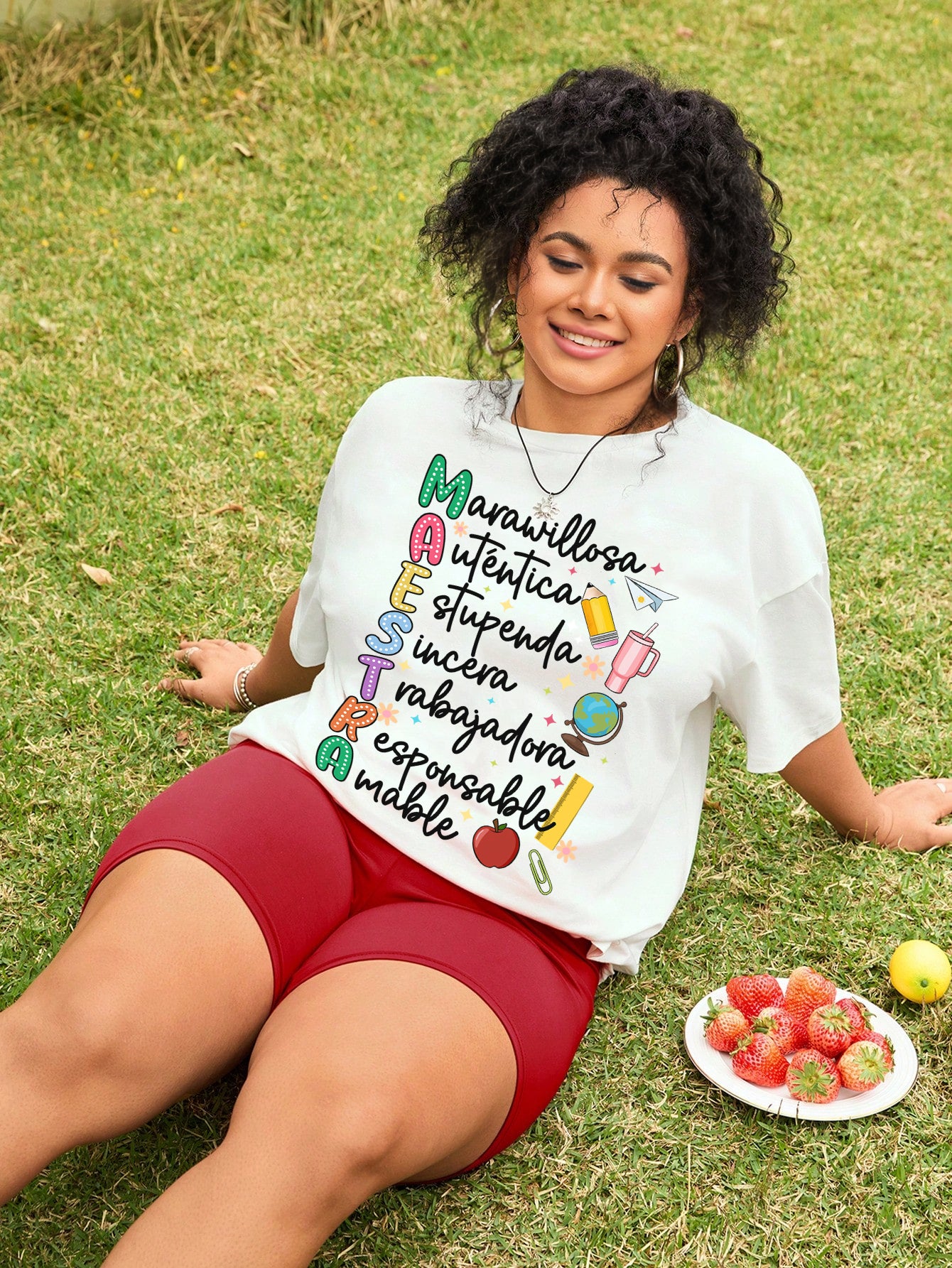Spanish Teacher Graphic Tee Proud Maestra