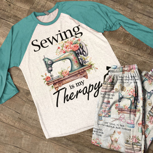 Sewing Lover Raglan Lounge Pajamas Sewing Is My Therapy