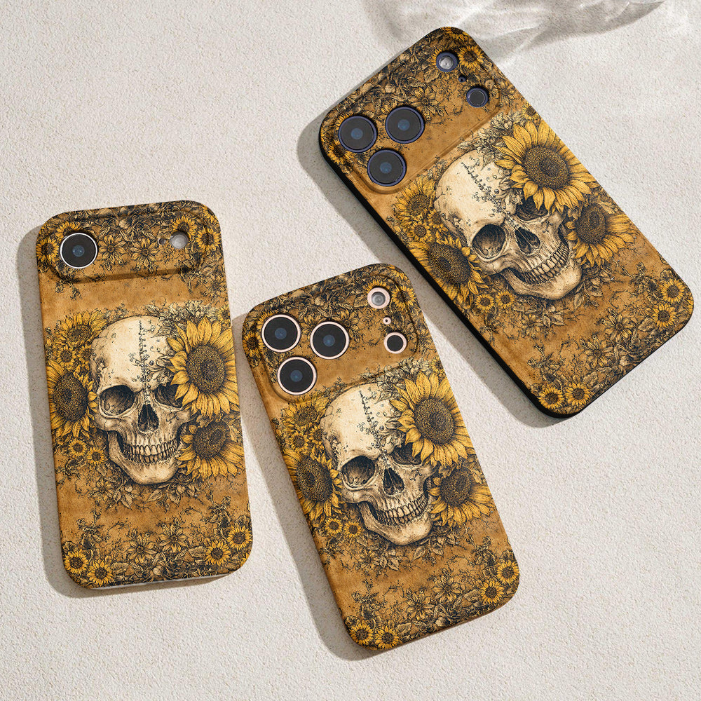 Eternal Skull Leather Phone Case