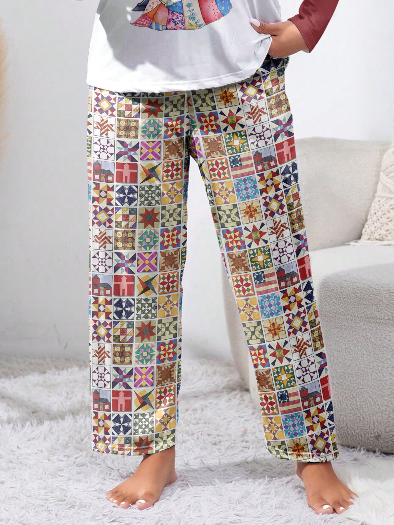 Sewing Lover Lounge Pants Quilt Blocks