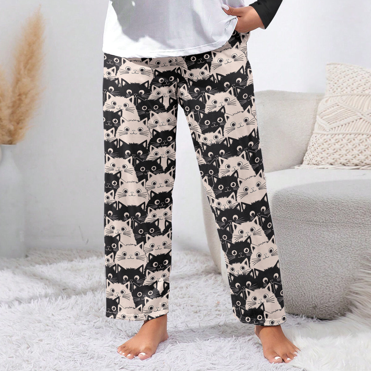 Cat Lounge Pants Cute Fat Cats