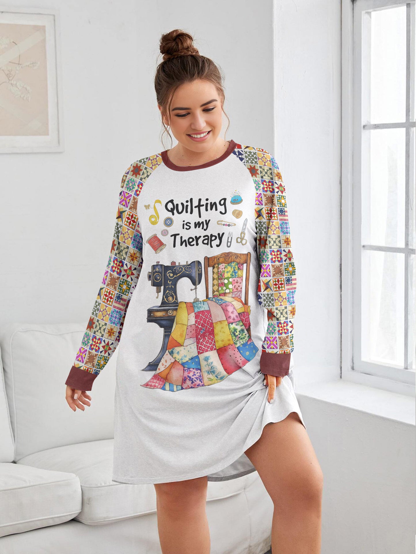 Sewing Lover Raglan Dress Quilting Is My Therapy Quilt Blocks