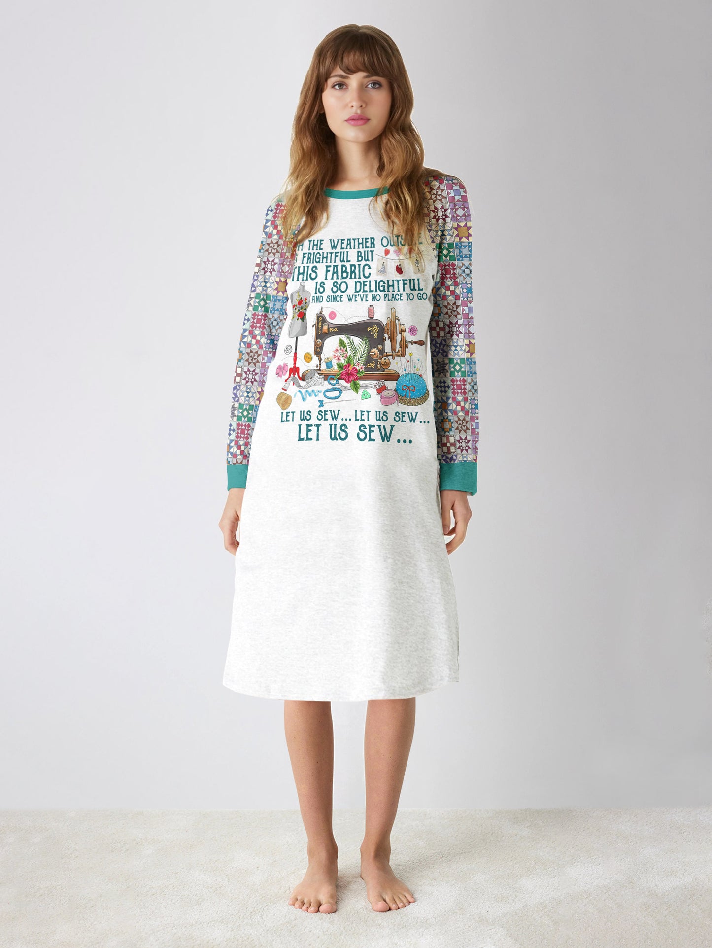 Sewing Lover Raglan Dress Oh The Weather Outside Is Frightful Let Us Sew
