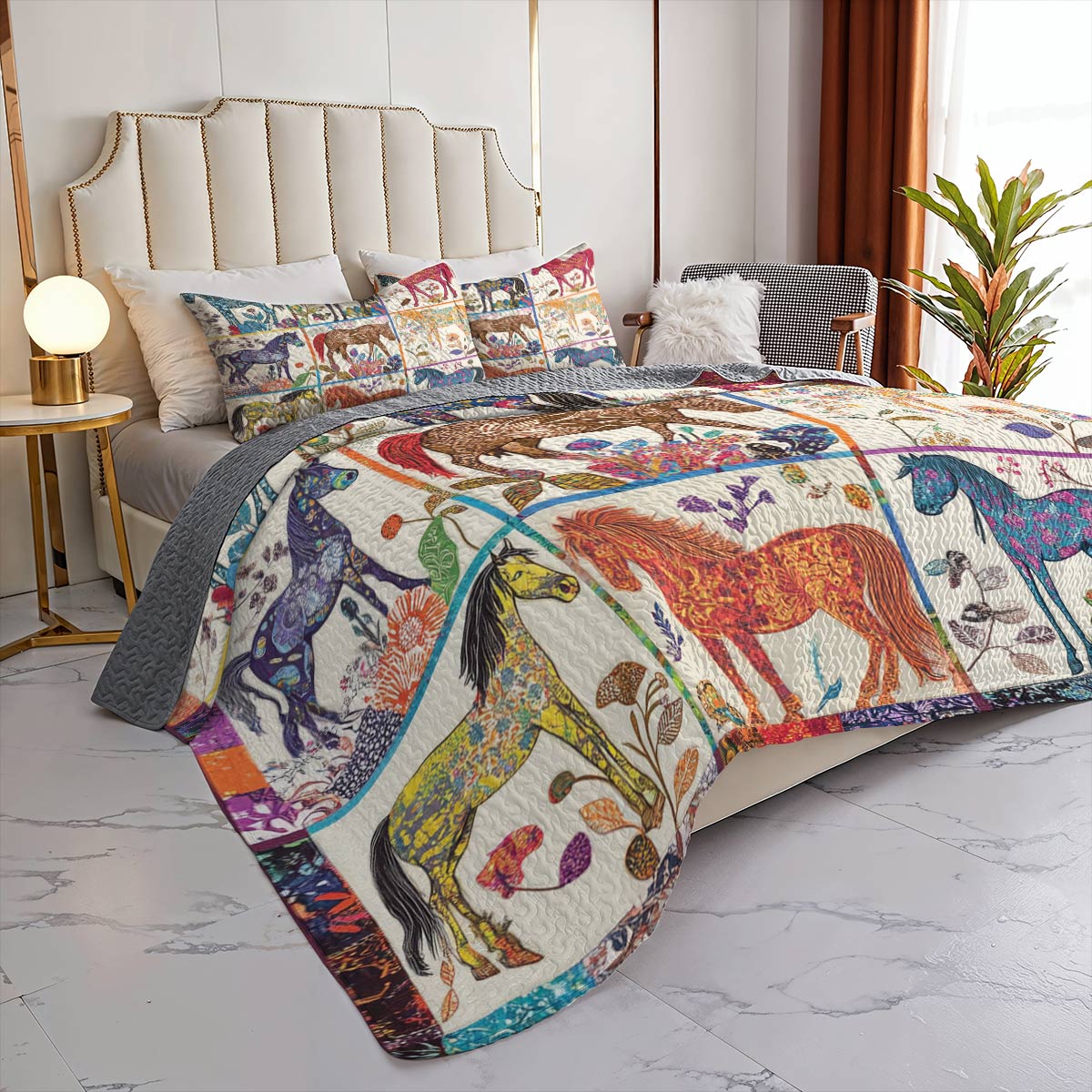 Horse All Season Quilt 3-Piece Set Horse In My Heart